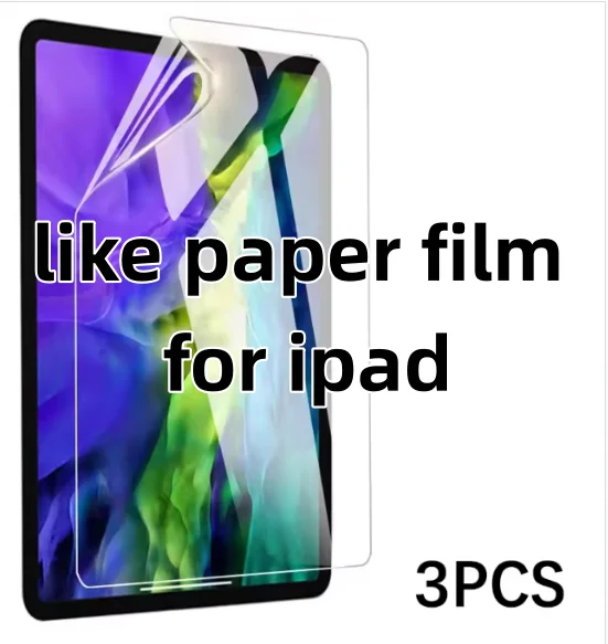Image of Papierähnlicher Displayschutz für iPad Pro11 M4 Air6 7 8 11 A16 iPad10 12. Generation 10.9 Air4 5 M2 Air3 10.5 M1 Kein Glas
