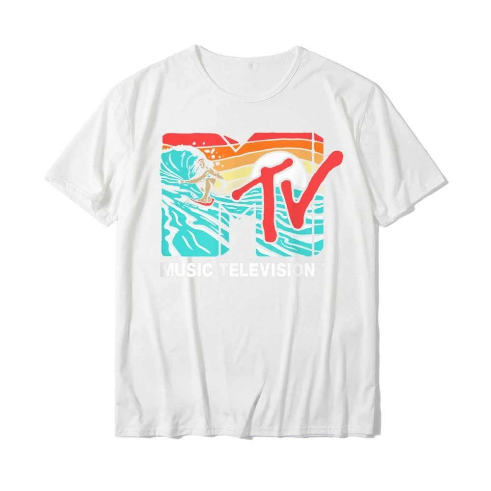 Fashion Man T Shirt Mademark X MTV - MTV Catch A Wave MTV Surfer Logo Vintage Graphic TShirt Male Oversized T Shirt Camisetas