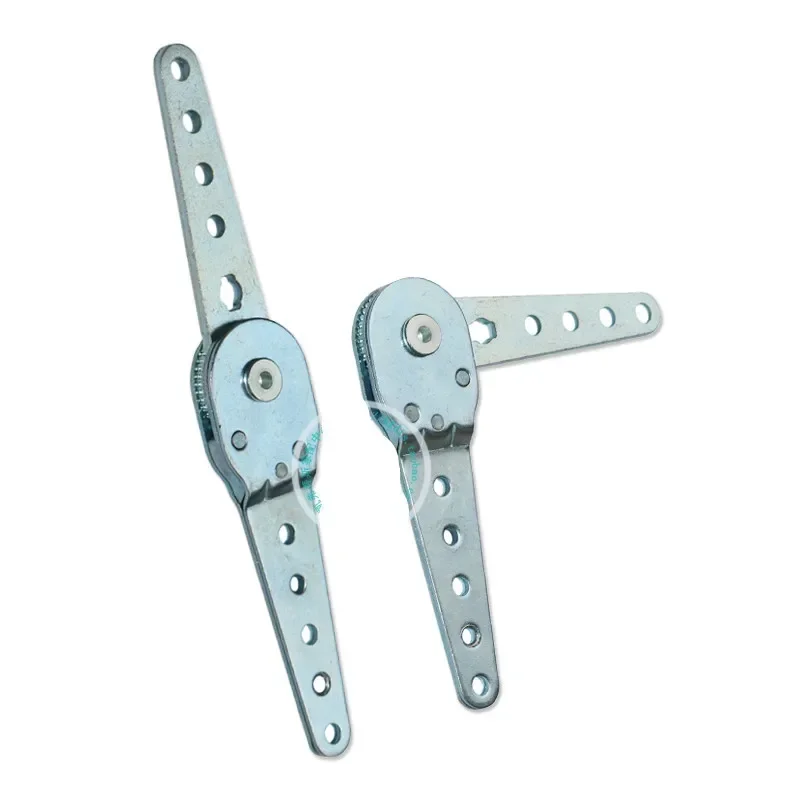 2pcs 100kg support Connecting Ratchet hinge Adjustable Furniture lift up hinge for bed Couch Sofa headrest Replacement parts