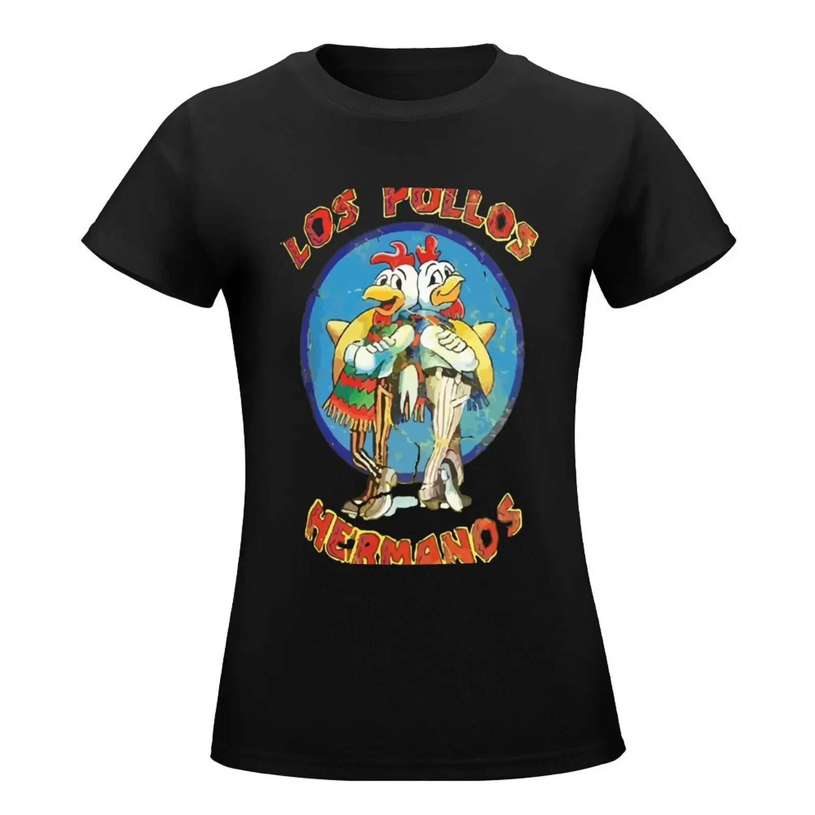 Los Pollos Hermanos T-Shirt plus size tops animal print shirt for girls hippie clothes black t-shirts for Women