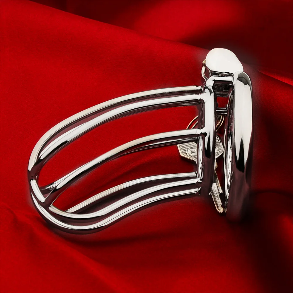 New Metal Chastity Cage Male Cock Cage Penis Ring Masturbation SM Gay Chastity Devices Adult Sex Toys For Men BDSM Belt