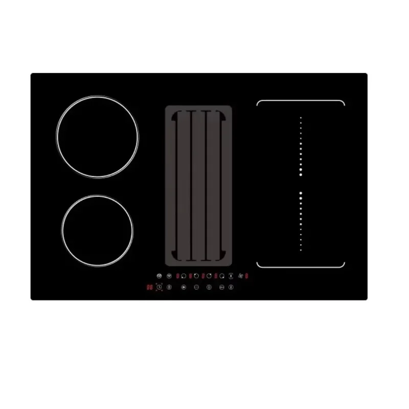New kitchen 4 burner induction cooker Induction cooker with built-in stove Induction cooker with downward range hood