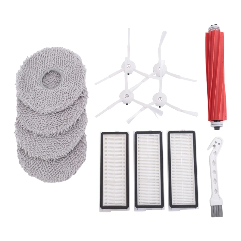 

A74I-For Roborock Q Revo Maxv, Q Revo Pro Vacuum Cleaner Main Side Brush Hepa Filter Mop Cloth Parts