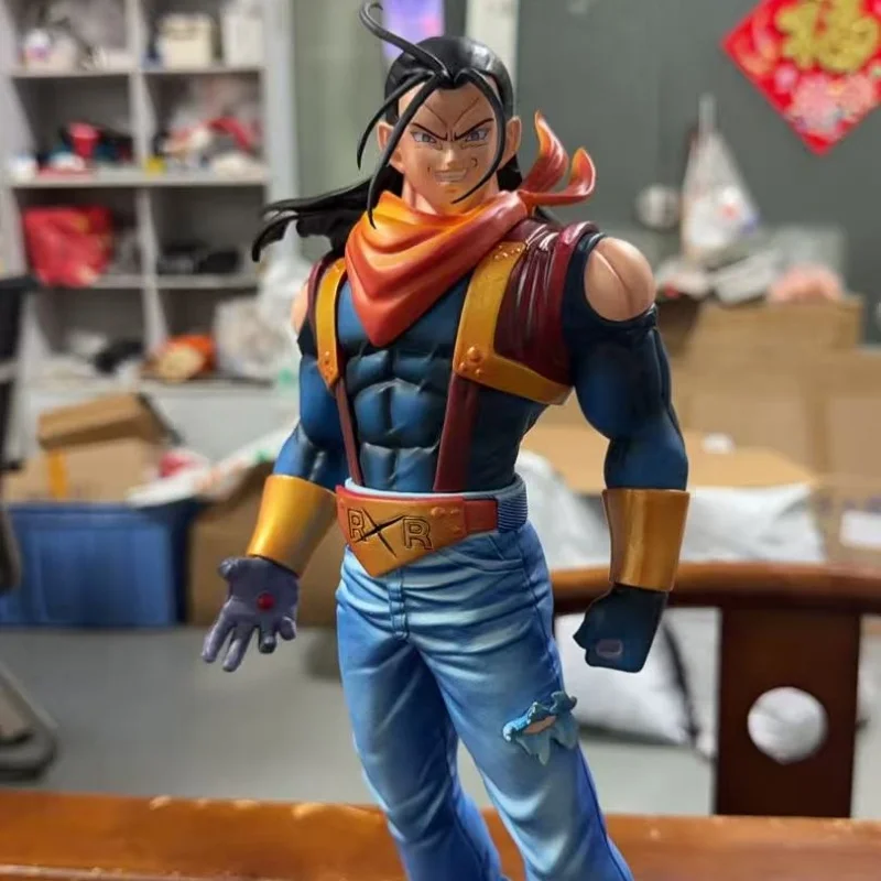 

High Quality 35cm Android 17 Anime Figures Anime Character Periphery Desktop Ornament Decoration Collection Gift For Fans