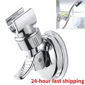 Uchwyt na słuchawkę prysznicową Łazienka Mocna przyssawka próżniowa Uchwyt do montażu na ścianie Regulowany uchwyt na słuchawkę prysznicową Akcesoria łazienkowe