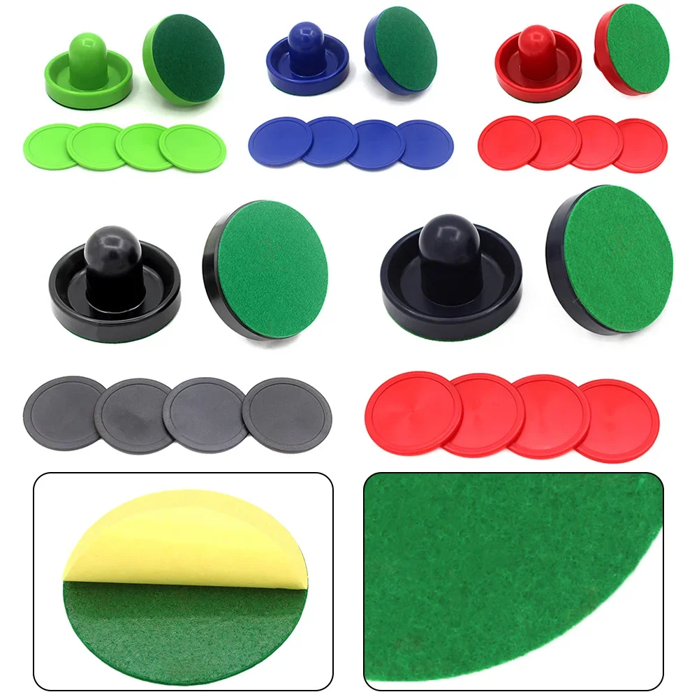 

96mm Air Hockey Pushers Pucks Felt Pusher Mallet Goalies Party Game Tables Goalies Entertainment Air Hockey Accessories