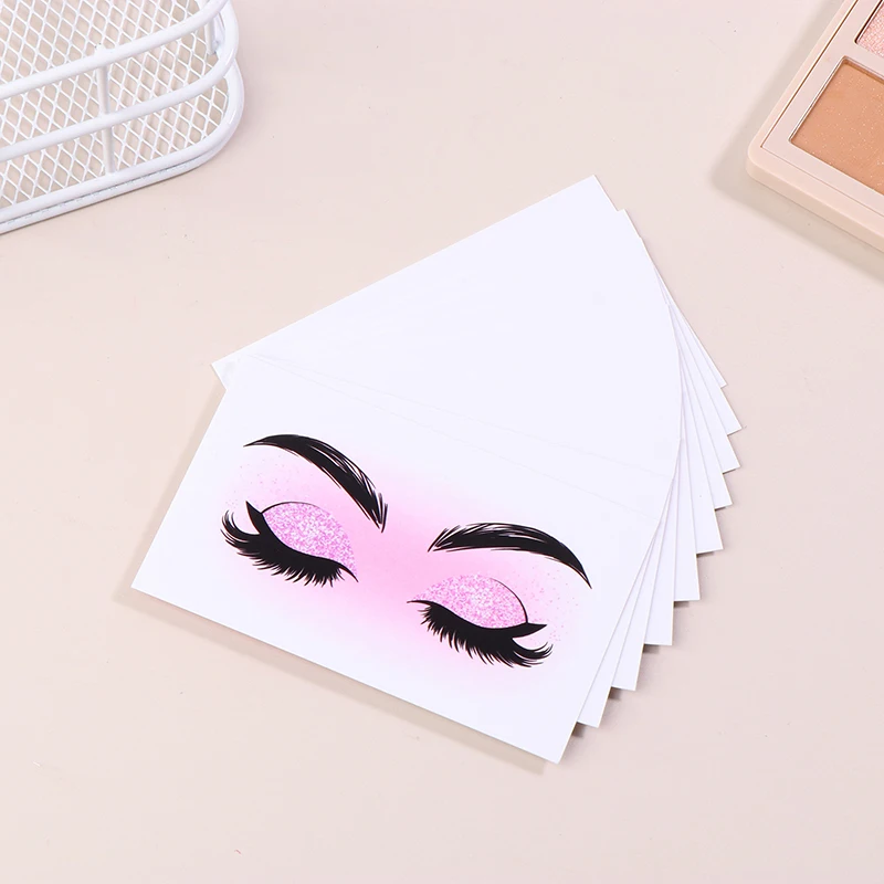 10/50Pcs Wimpern Karte Lash Verlängerung Nachsorge Karte Kleine Lash Visitenkarte Loyalität Karte Fabrik Lieferant Großhandel