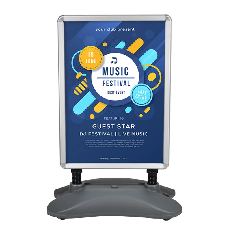 

Drag floor aluminum alloy poster frame, display stand