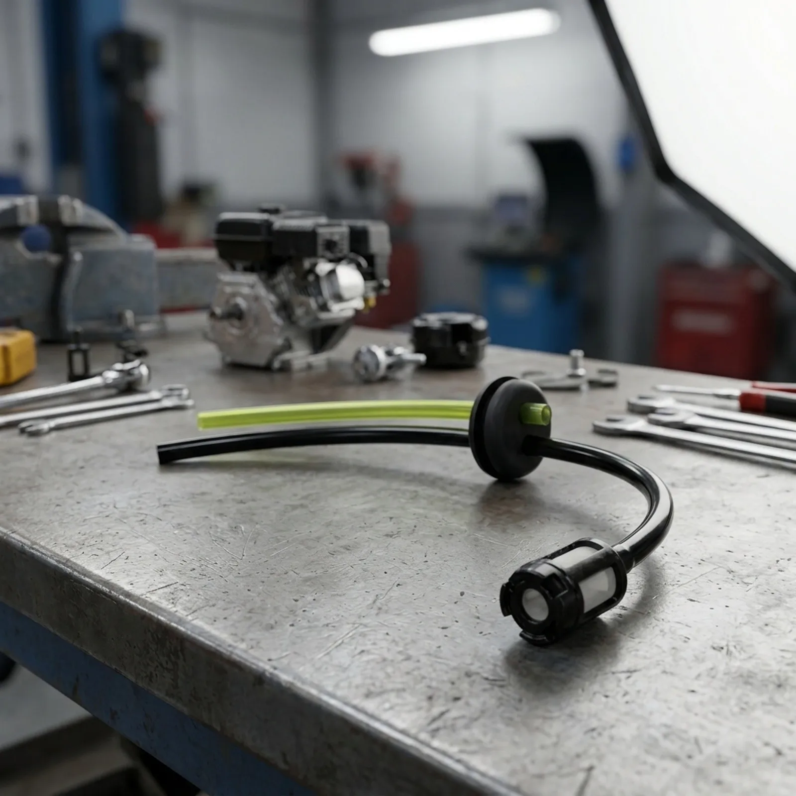 Petrol Fuel Hose with Tank Filter and Grommet ABS Housing Designed for Compatibility with Typical Small Engine Fuel Tanks