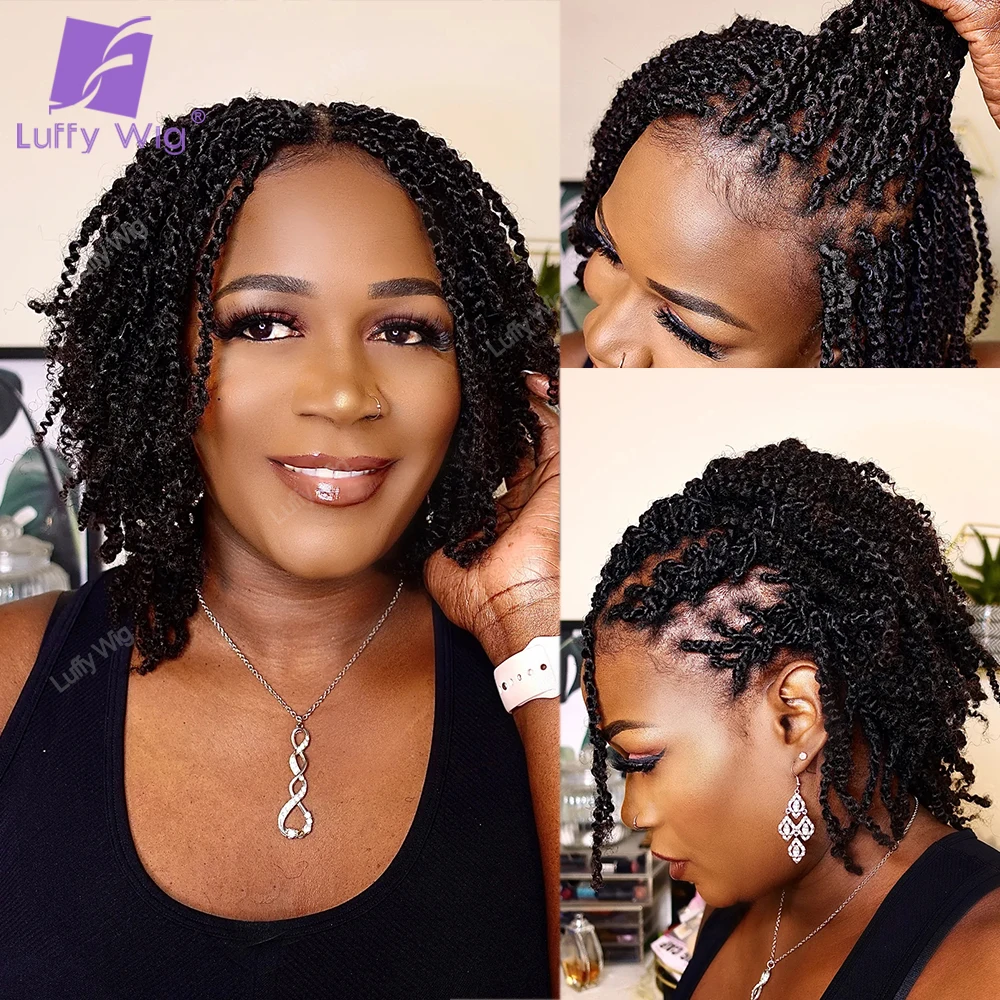 Afro Kinky Curly Locks estensioni dei capelli Crochet Microlocs birmano Remy Human Box trecce capelli Twist Bulk Hair per intrecciare