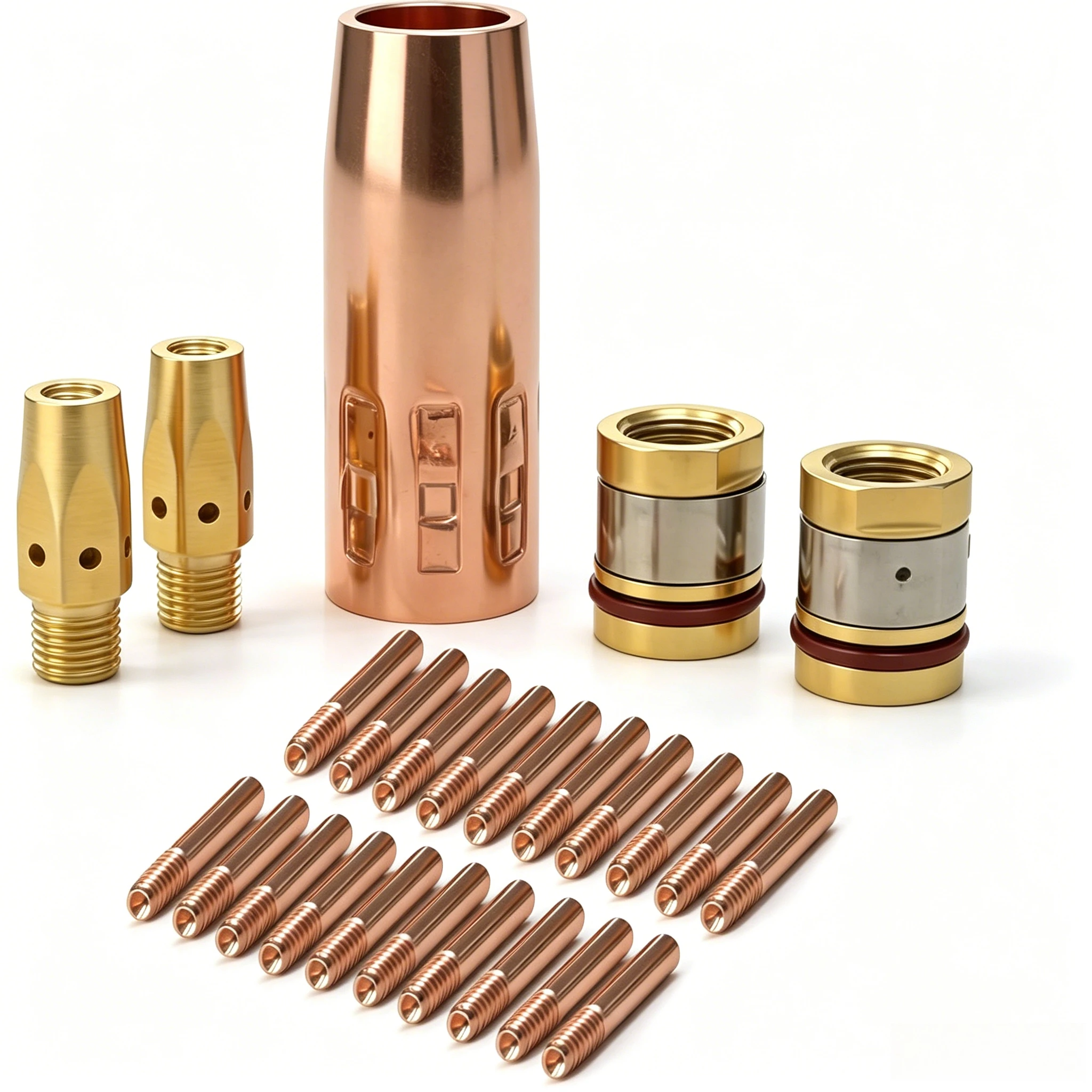 25pk-035インチ-mig-トーチキット-000068-コンタクトチップ-169725-ノズル-169728-ディフューザー-169729-アダプター-溶接消耗品