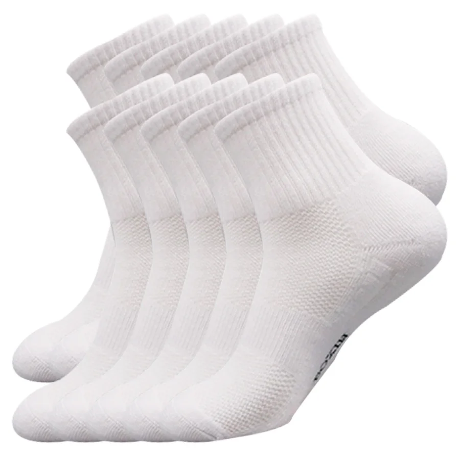 

10Pairs Men's Athletic Socks Set - Cool Comfortable Short Warm Solid Color for Running Gym Hiking - Dropshipping