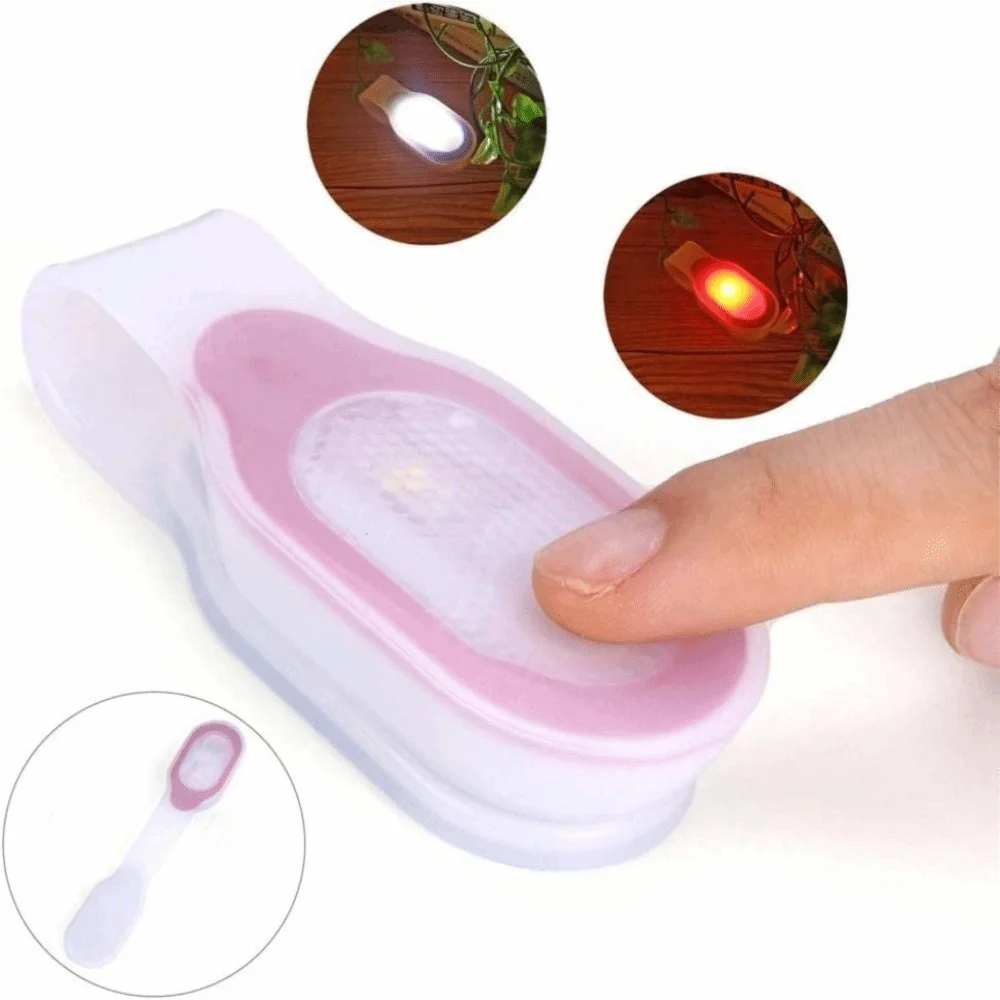 

High Quality Silicone Material Clip on Light Waterproof Durable Magnetic Collar Clip Portable Flashing Warning Light Running