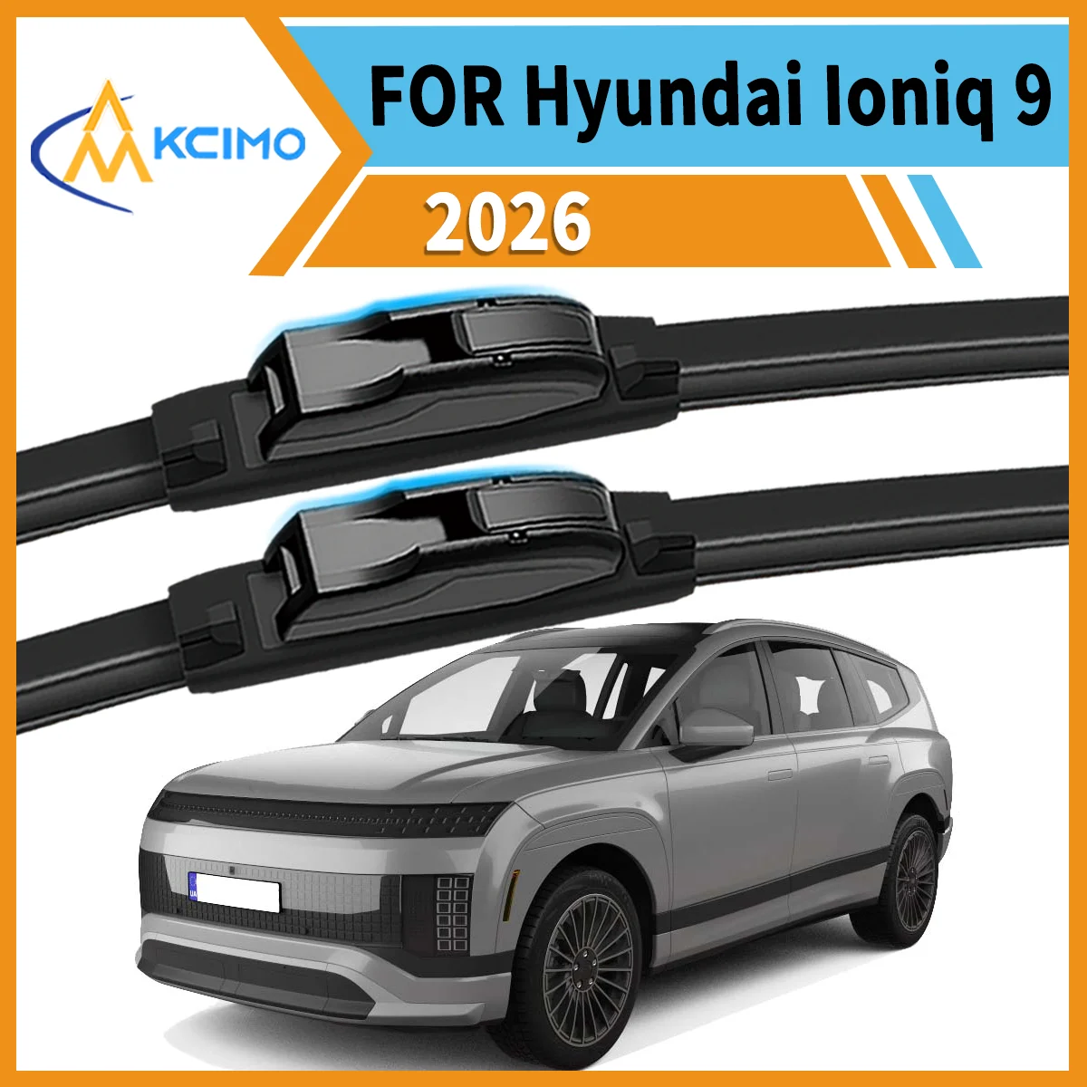 

Premium All-Season Duo 2 Front Wiper Blades Compatible with for Hyundai Ioniq 9 ME 2026 Crystal Clear Vision & Enhanced Safety