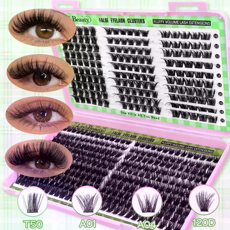 ナチュラルルックつけまつげ　ウィスピー風クラスターデザイン　 - Eyelash Extension Natural Look のレビューと価格