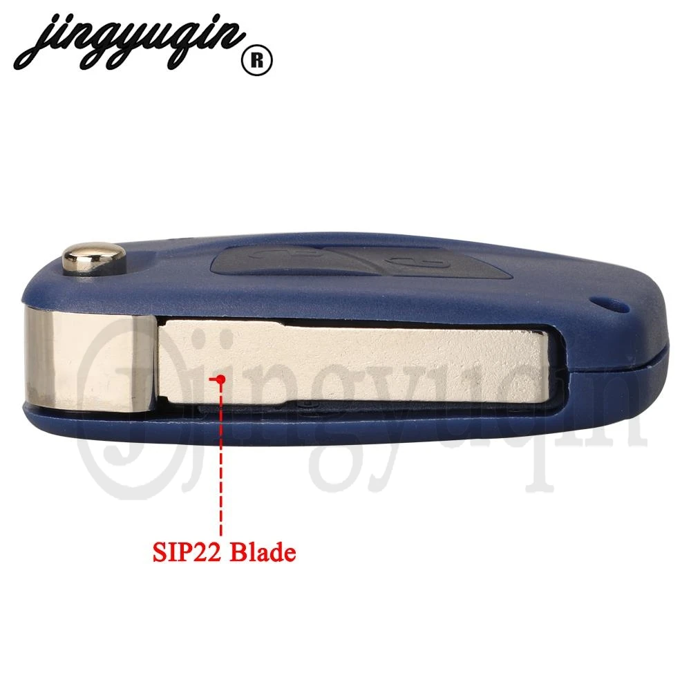 jingyuqin 433MHz Remote Key Megamos ID48 For FIAT Bravo Linea Stilo Punto Ducato Ypsilon Daily PEUGEOT BOXER Citroen Jumper 2/3B