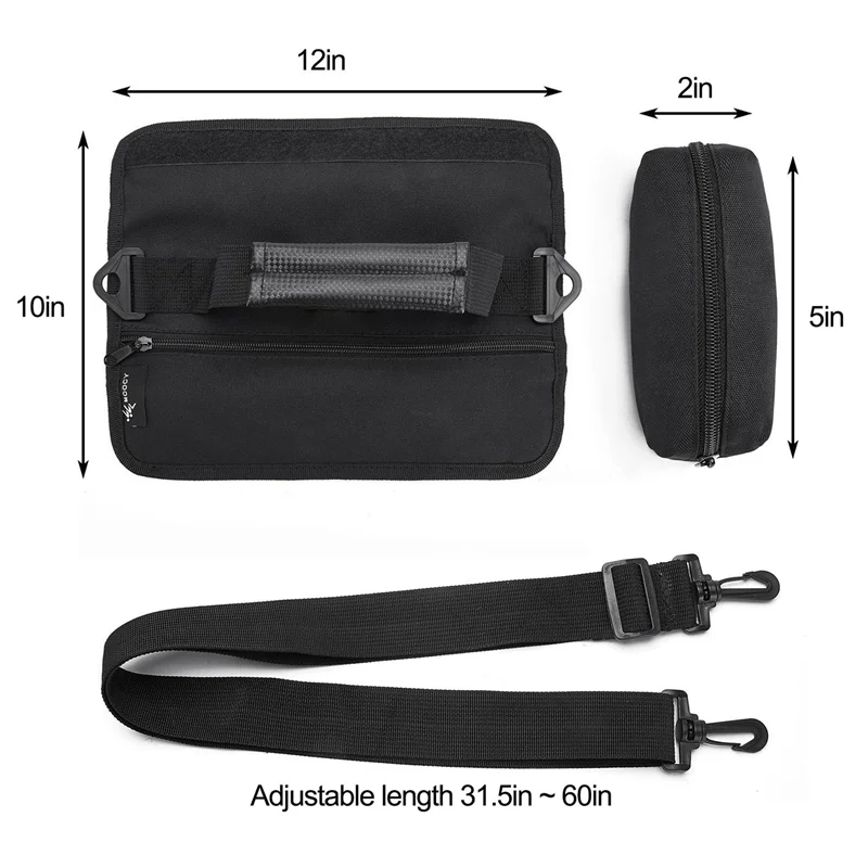 حقيبة حمل نادي الجولف المحمولة AC22 حقيبة سفر صغيرة الحجم مع حزام كتف قابل للتعديل #2