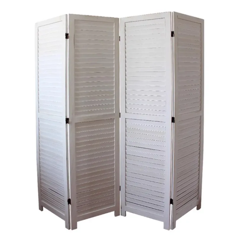 

Solid wood louvers folding mobile screen living room bedroom balcony bathroom clothing store economical