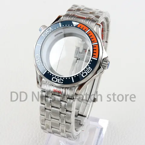 Seamaster Mod NH35 NH36 무브먼트 용 41mm 시계 케이스 및 팔찌 31mm 다이얼 스테인레스 스틸 100m 방수 시계 액세서리