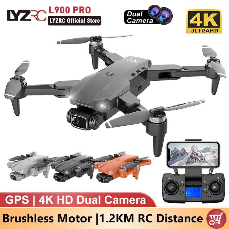 GPS Drone LYZRC L900 PRO 4K Profesjonalny podwójny aparat HD 5G WIFI Bezszczotkowy silnik Fotografia lotnicza Drony FPV Składany quadkopte