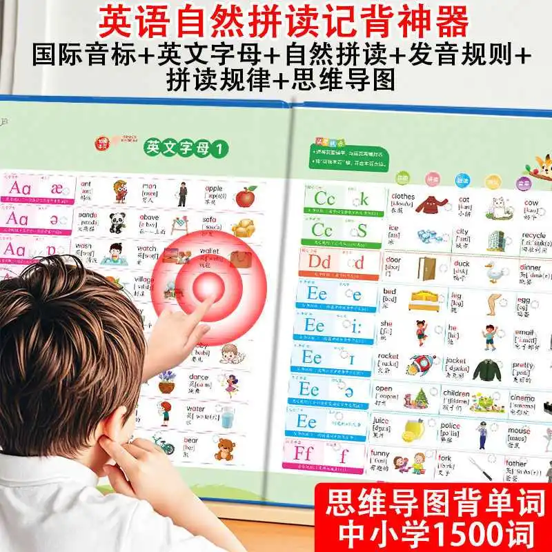 Preschool Cognitive Popular Science Encyclopedia Sound Book, Kids Early Educational Enlightenment Reading Book