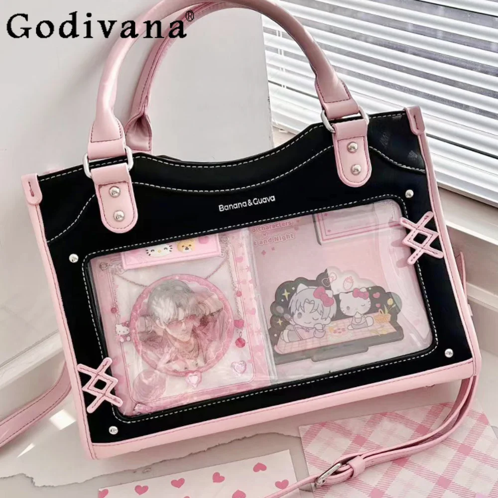 Fashion Sweet Itabag Large Capacity Two Dimensional Japanese Women's Handbag Messenger Bags Commuter Crossbody Shoulder Bag