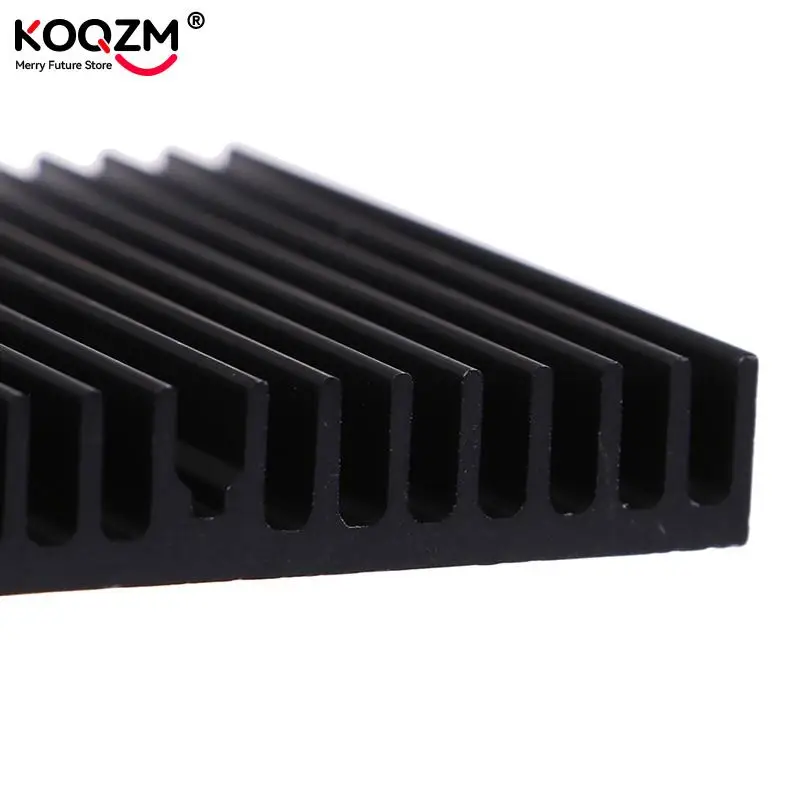 1Pcs 60*60*10Mm Hitam Aluminium Radiator Papan Utama Chip Heatsink