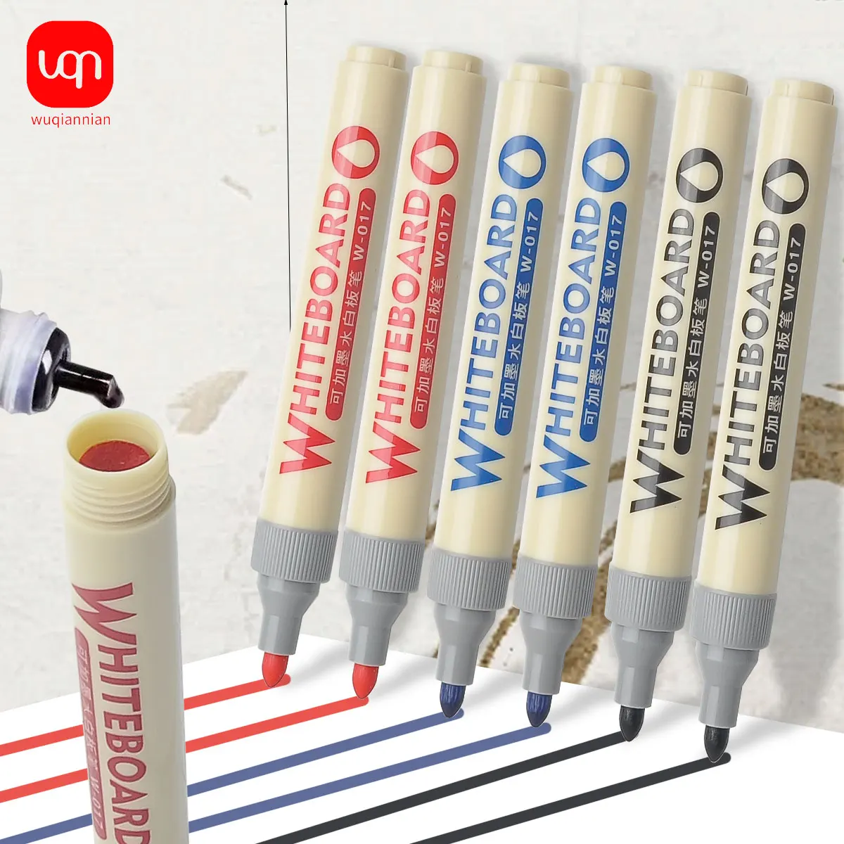 Inkable Whiteboard Pen, Erasable Floating Pen, Easy To Wipe, Practical Teaching Whiteboard Pen, Student Marker Pen