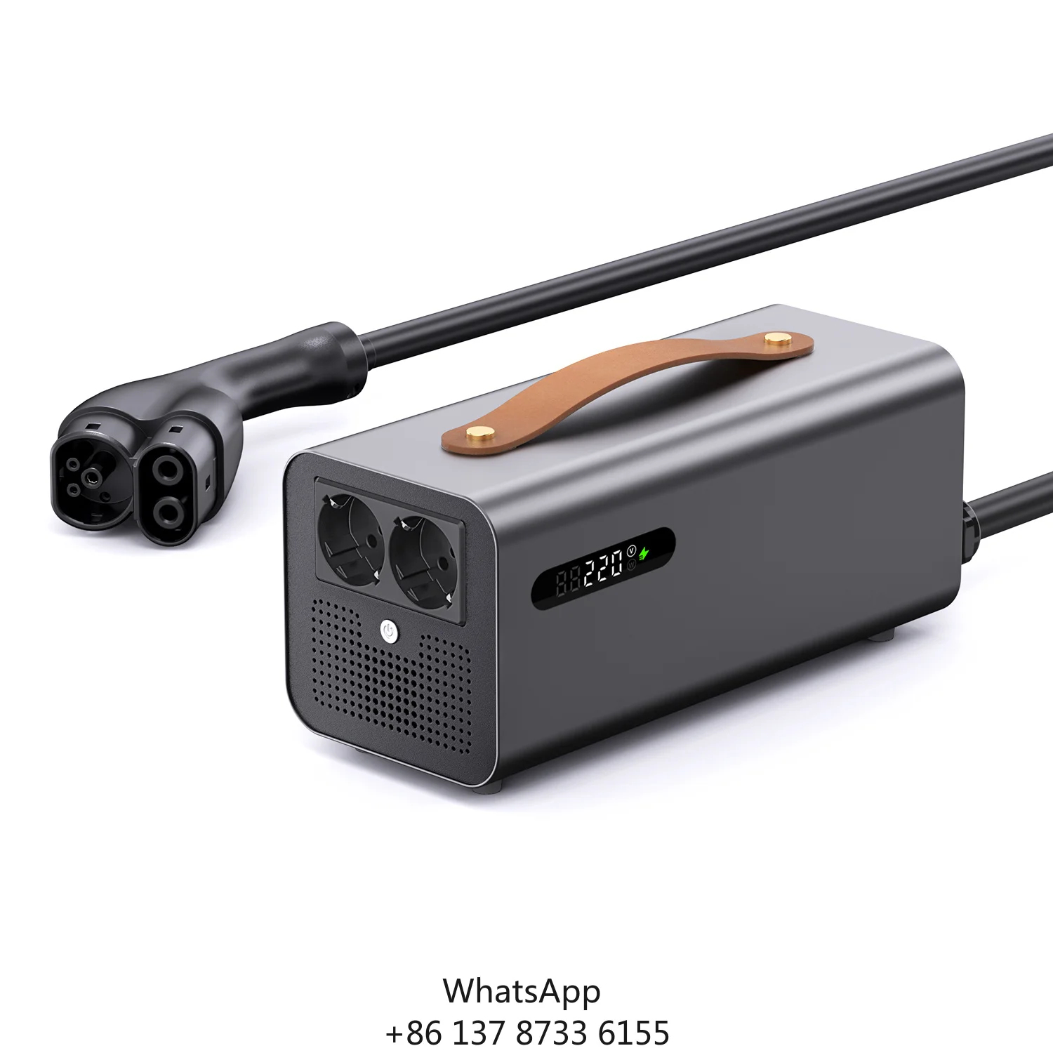 New For Tesla V2L External Discharge Device 5000W(CCS2) Smart Display & Global Voltage
