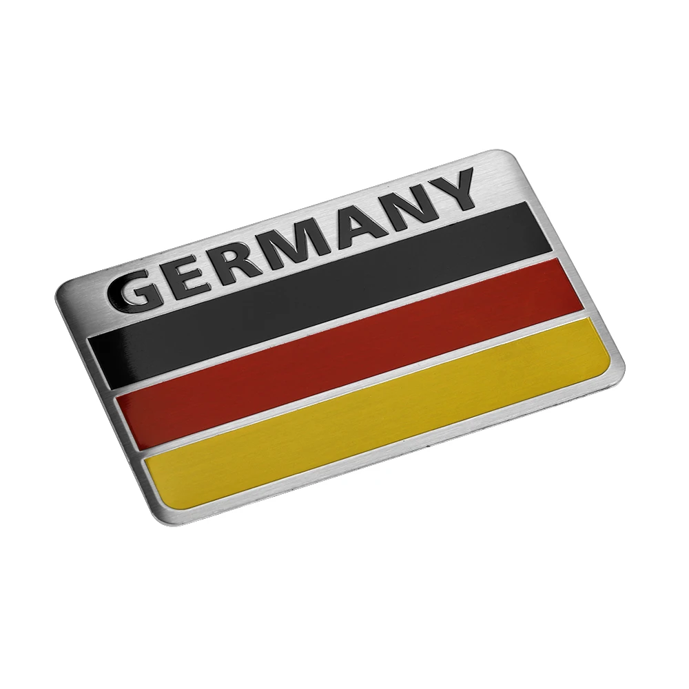 Fashion Germany Flag Collection Deutsch Quality 3D Aluminum Car Auto Badge Emblem Sticker for VW Audi Mercedes BMW Accessories view 3