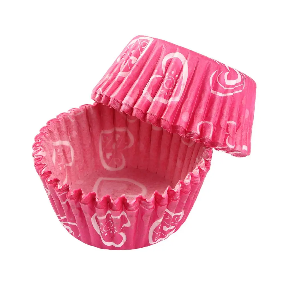 Case 100pcs Cute Cup Liners Wrapper Muffin Mini Party Paper Cupcake Baking Cake