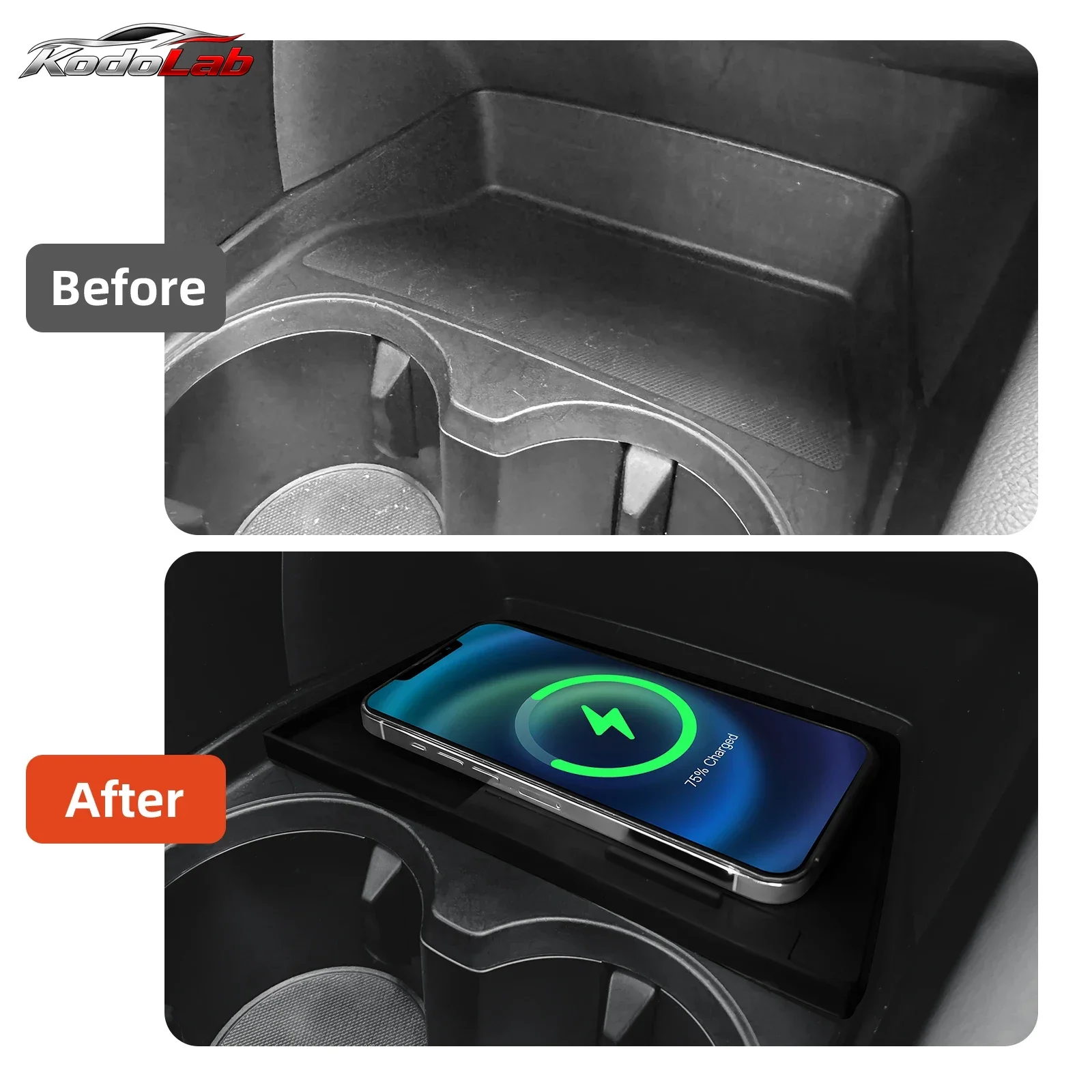 For Mazda 3 Axela 2019-2025 Wireless Charger Pad Anti Slip Fast Charging Wearproof Interior Convenient Modification Accessories