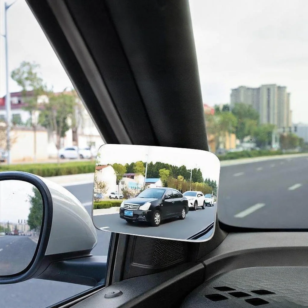 Espelho retrovisor para ponto cego, pilar a, interior, ângulo amplo, acessórios auxiliares, espelho retrovisor para mudança de pista, segurança