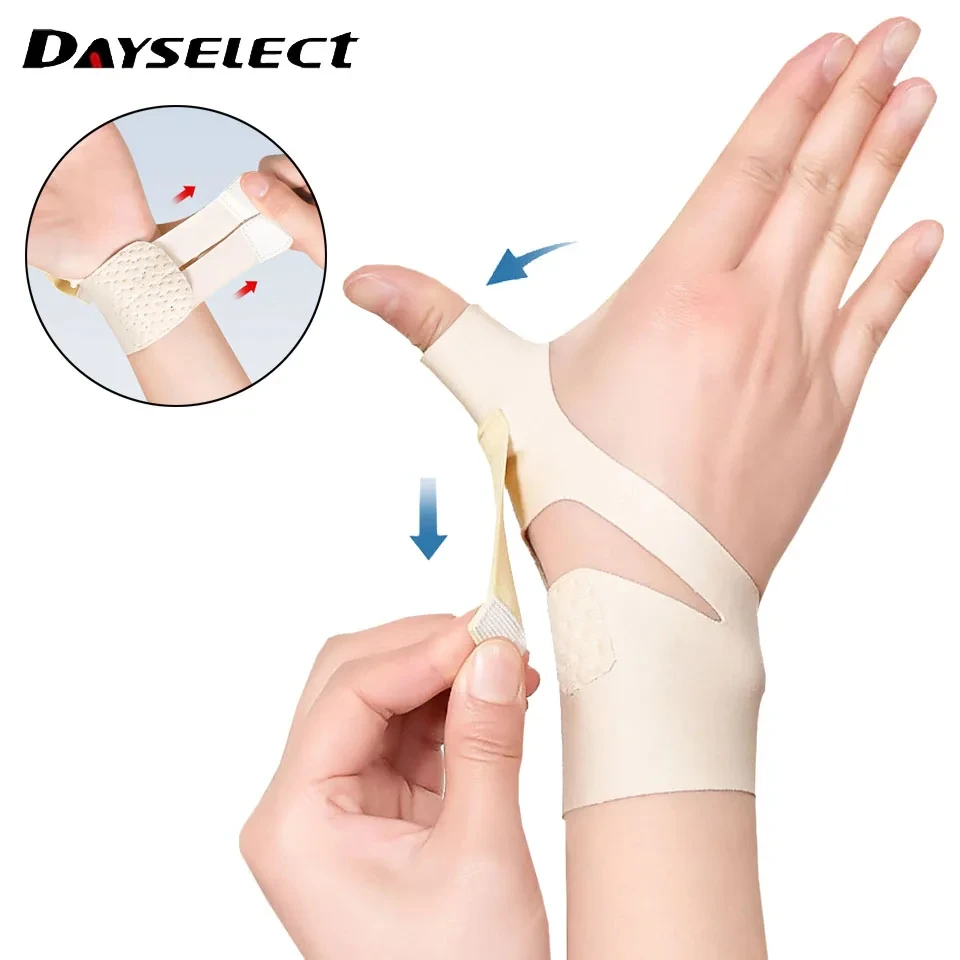 Elastic Thumb Support Brace Thumb Compression Sleeve Protector for Relieving Pain Arthritis Joint Pain Tendonitis Sprains Sports