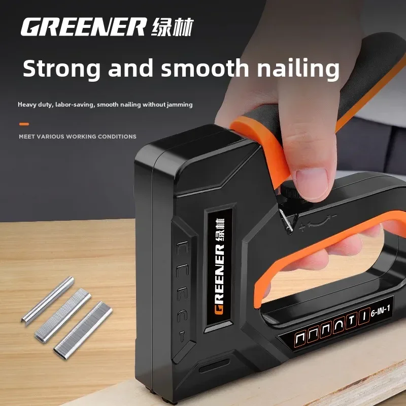 Versatile Professional U-shaped Manual Staple Gun for Woodworking and DIY