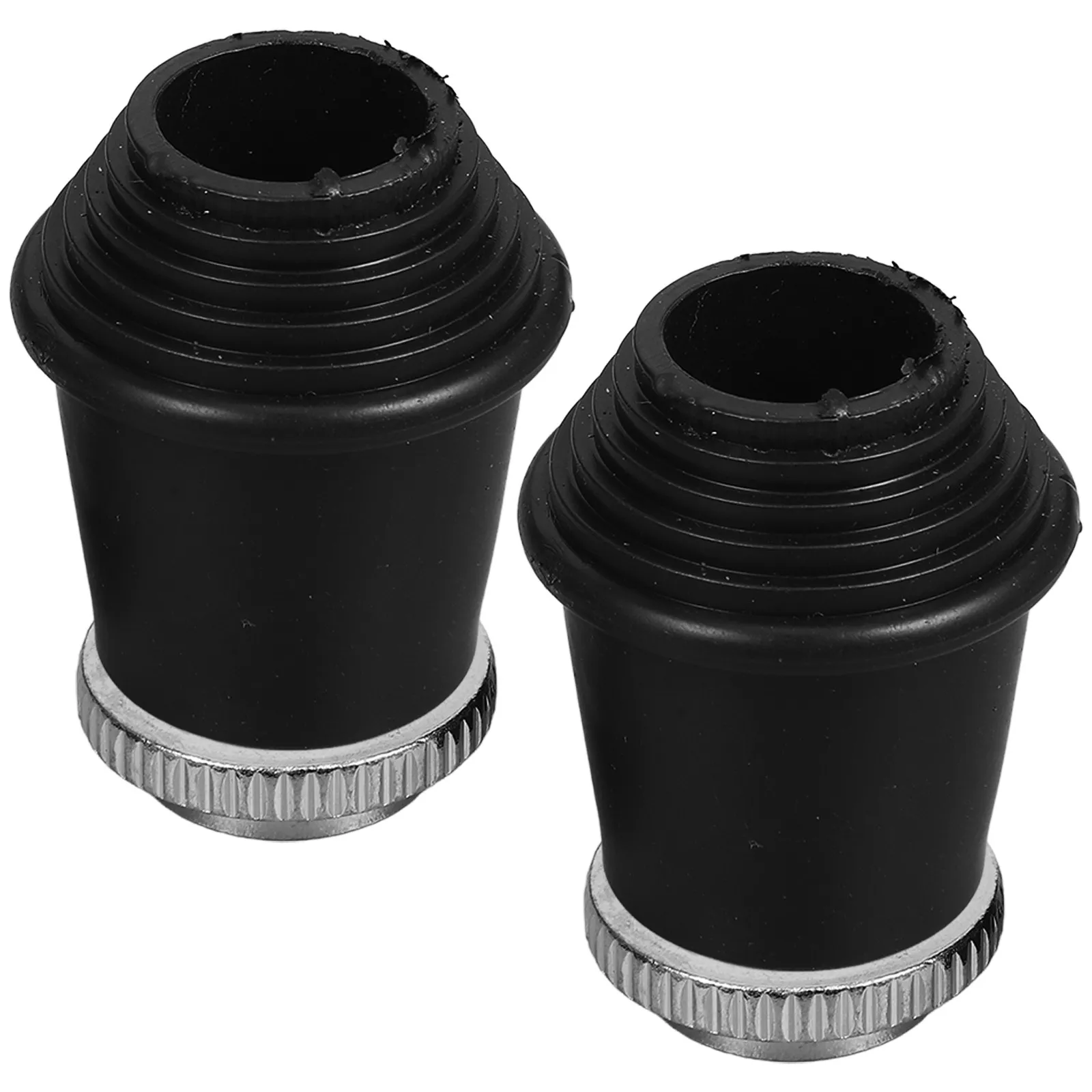 2Pcs Drum Kit Rubber Foot Pads Threaded Non Slip Bass Drum Leg Covers Accessories for Music Instrument Parts Rubber Feet