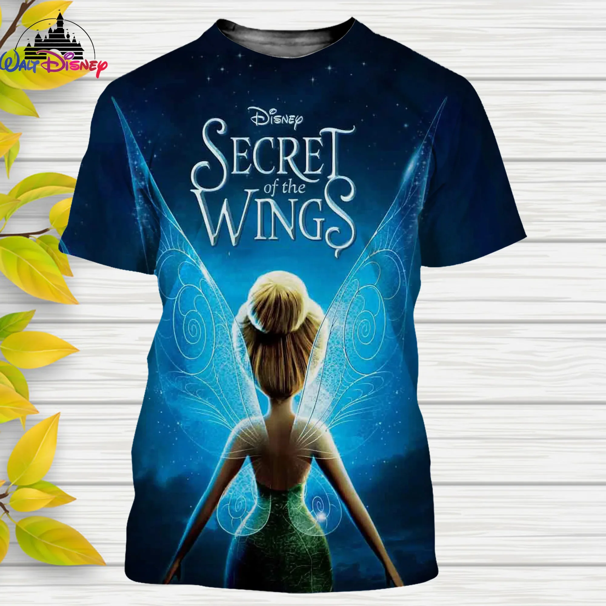 Tinker Bell Cartoon Disney men women t shirt casual style 3D print Summer Casual Streetwear Tee Tops