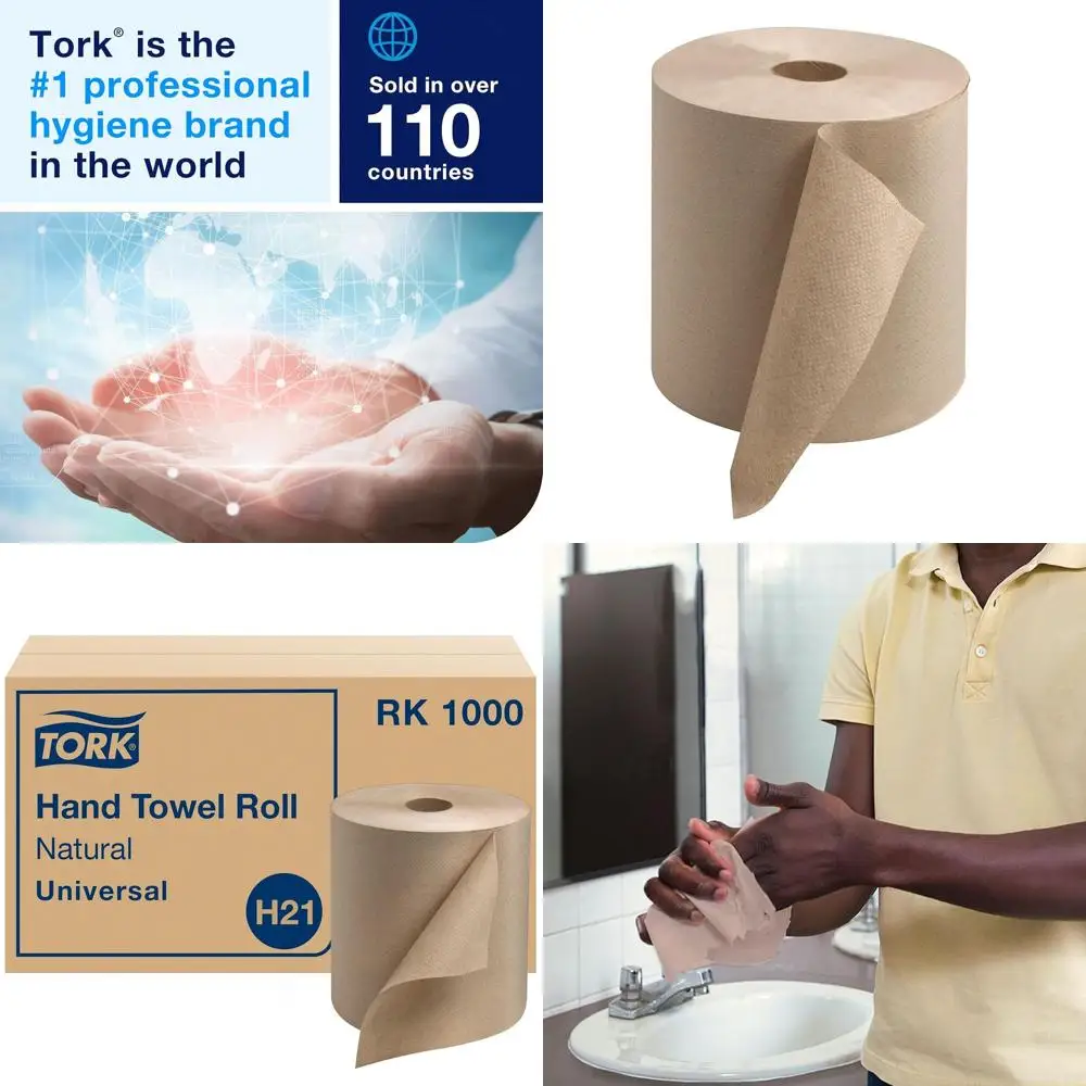 

Recycled Paper Towel Roll, Natural H21, 100% Recycled Fiber, 6 Rolls, 1000 Sheets Each