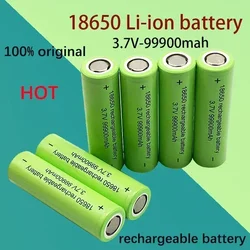 Free shipping original 2024 hot selling 18650 battery lithium-ion 3.7V  for microphone computer Rechargeable battery 99900mah