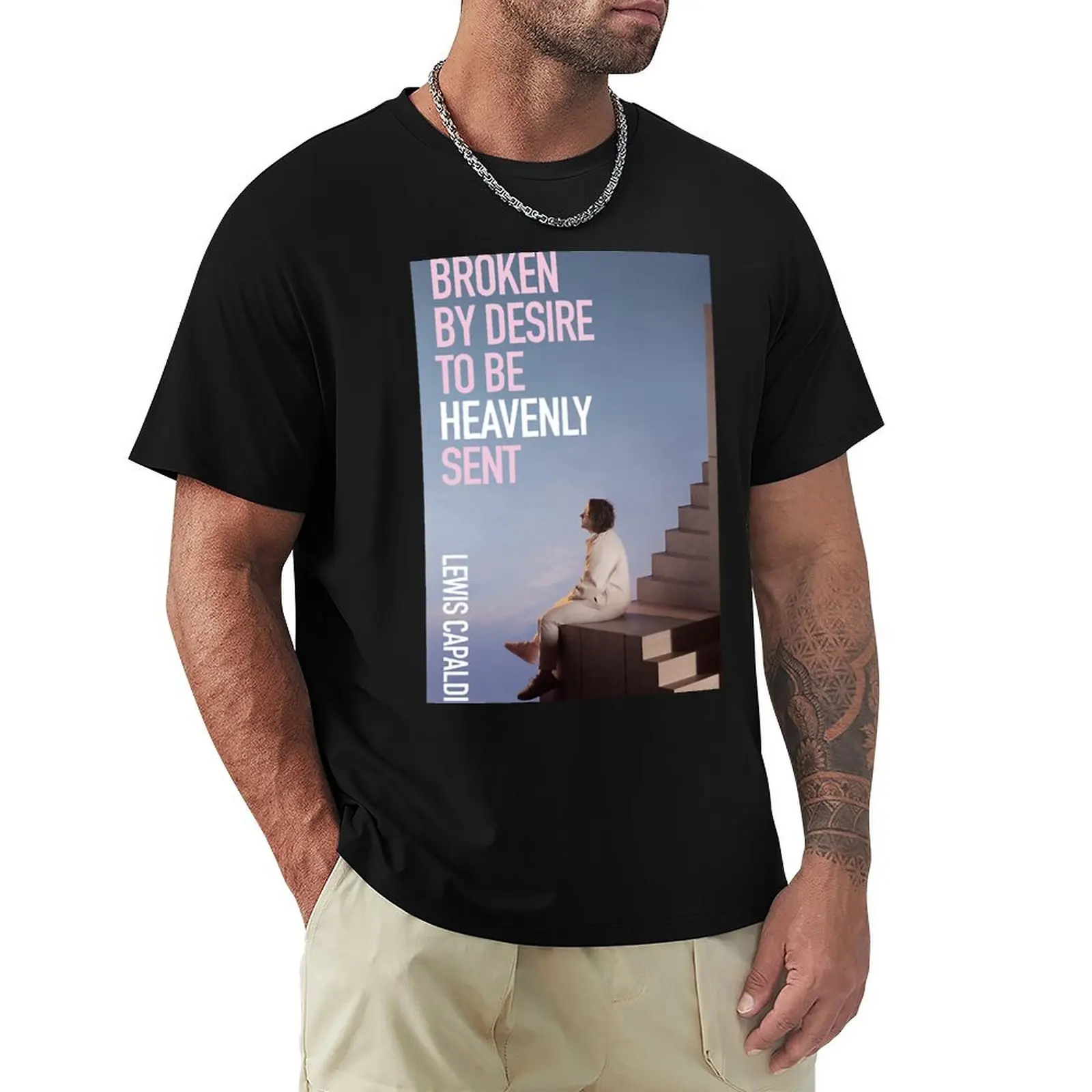 Lewis Capaldi Broken Desire T-Shirt Large Size Casual Tee Shirt