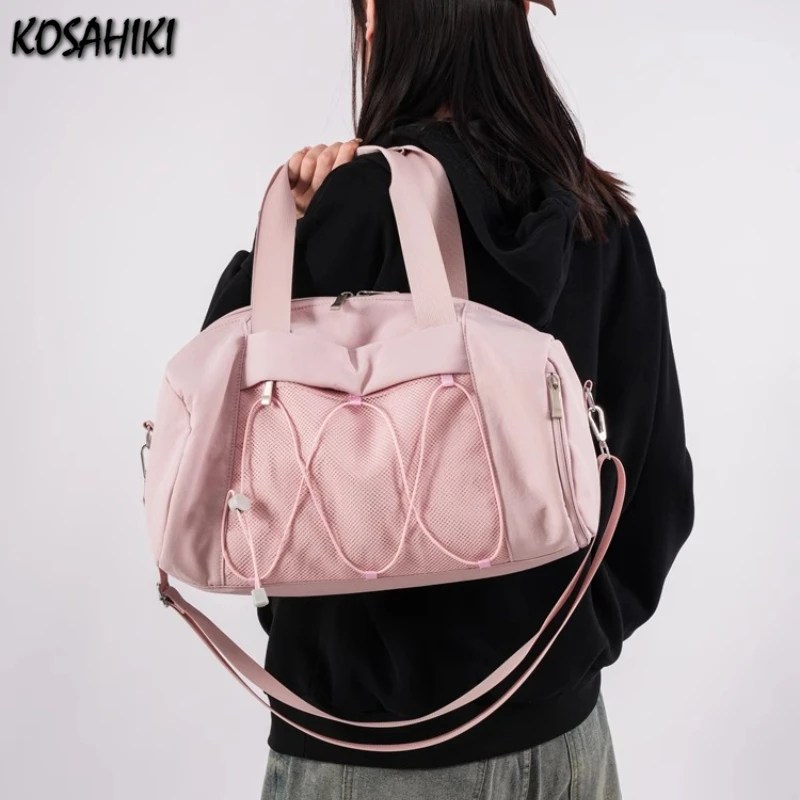

High-capacity All Match Fashion Shoulder Bag Y2k Aesthetic Fashion Women Gym Bags Korean Chic Casual Travel Handbags Crossbody