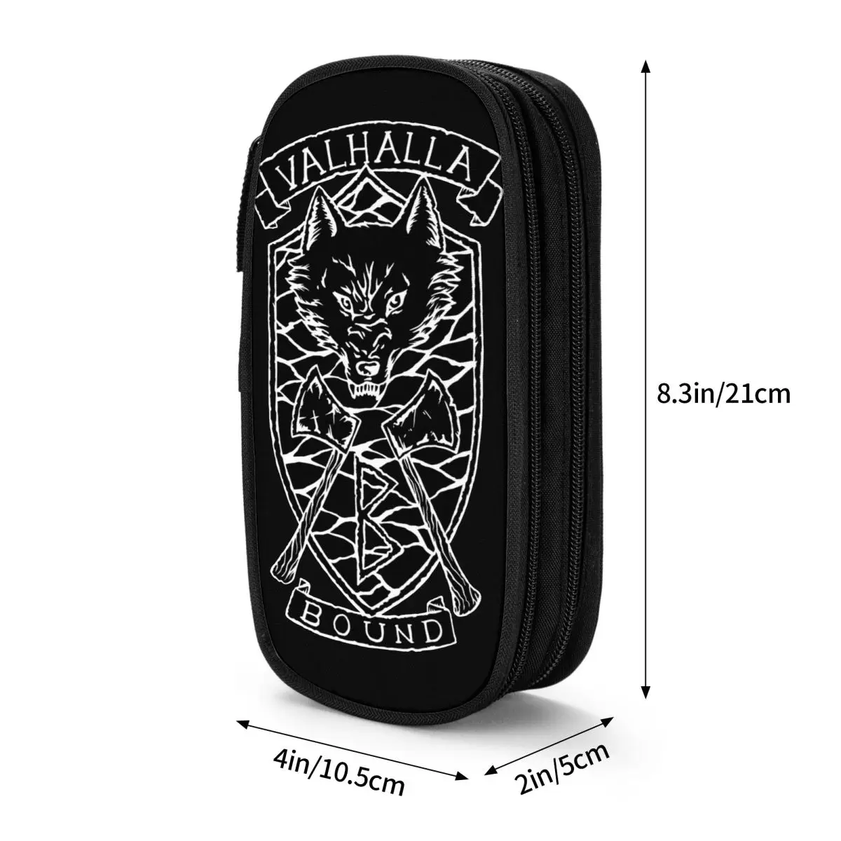 Valhalla Bound Invertido Berserk Lápis Casos, Saco de grande capacidade, Pen Holder para Estudantes, Papelaria Escola, Novo