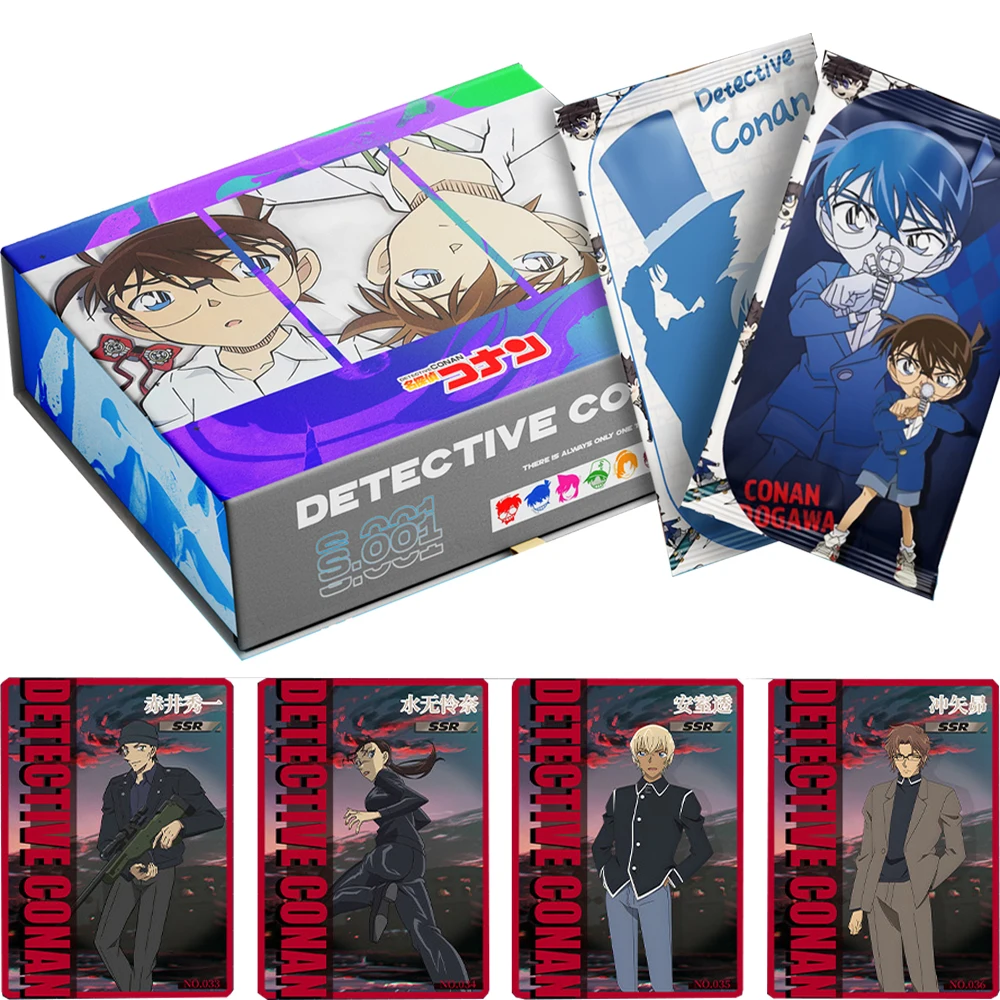 Genuine Detective Conan Card For Children Kuroba Kaito Nakamori Aoko Cute Q-Version Limited Game Collection Card Christmas Gifts