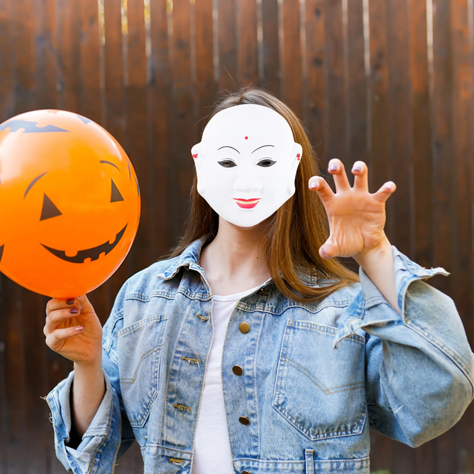 

2 Pcs Mask Scary Halloween Cosplay Masks Costumes for Adults Carnival Facial