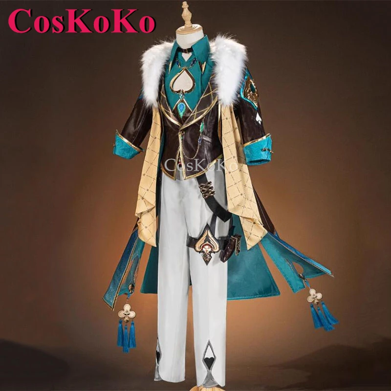 CosKoKo disfraz de Aventurina Honkai, traje de riel de estrella, uniformes de batalla guapos, ropa de juego de rol para fiesta de Halloween