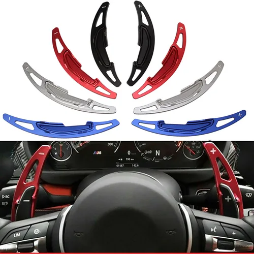 Para BMW M2 F87 M3 F80 M4 F82 F83 M5 F10 M6 F12 F13 X5M F85 X6M Al aleación de coche volante paleta de cambio extensión 2 uds