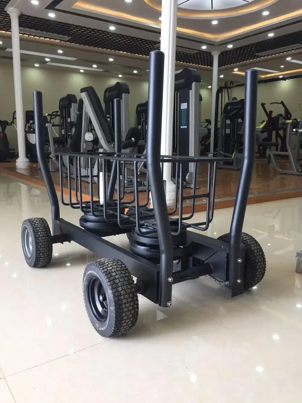 

JInggong Fitness Equipment Factory Price High Quality Power Tank Sled Push Wheel Gym Fitness Machines Prowler Sled