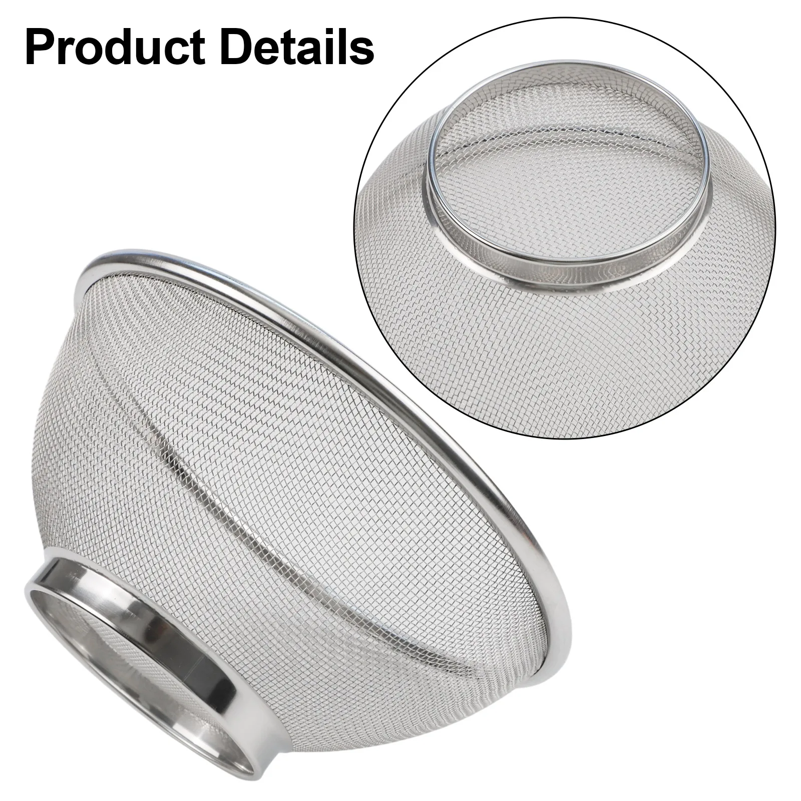 Stainless Steel Mesh Basket Versatile Function Home Friendly Design Multiple Sizes Regular Use Drainage Mesh Fruit Basket