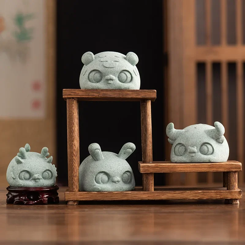 Cute and Cute Tea Pet Small Ornaments for Home Creative Tea Table Tea Making Can Be Kept and Played Accessories