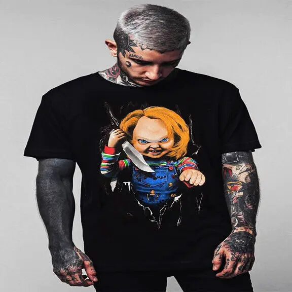 

CHUCKY 3D SCARY MOVIE T SHIRTS MEN'S SIZES